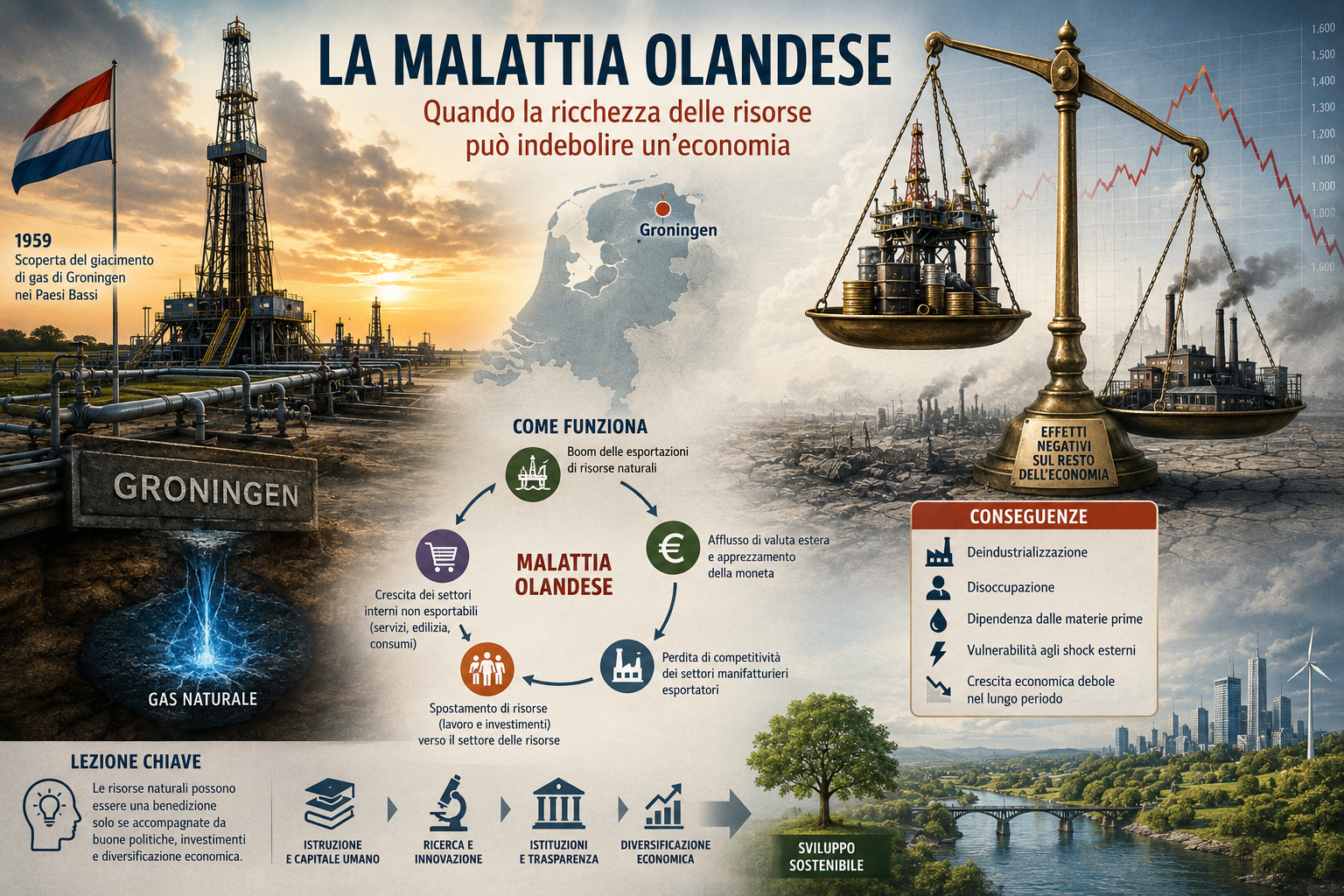 La malattia olandese: quando la ricchezza diventa un problema