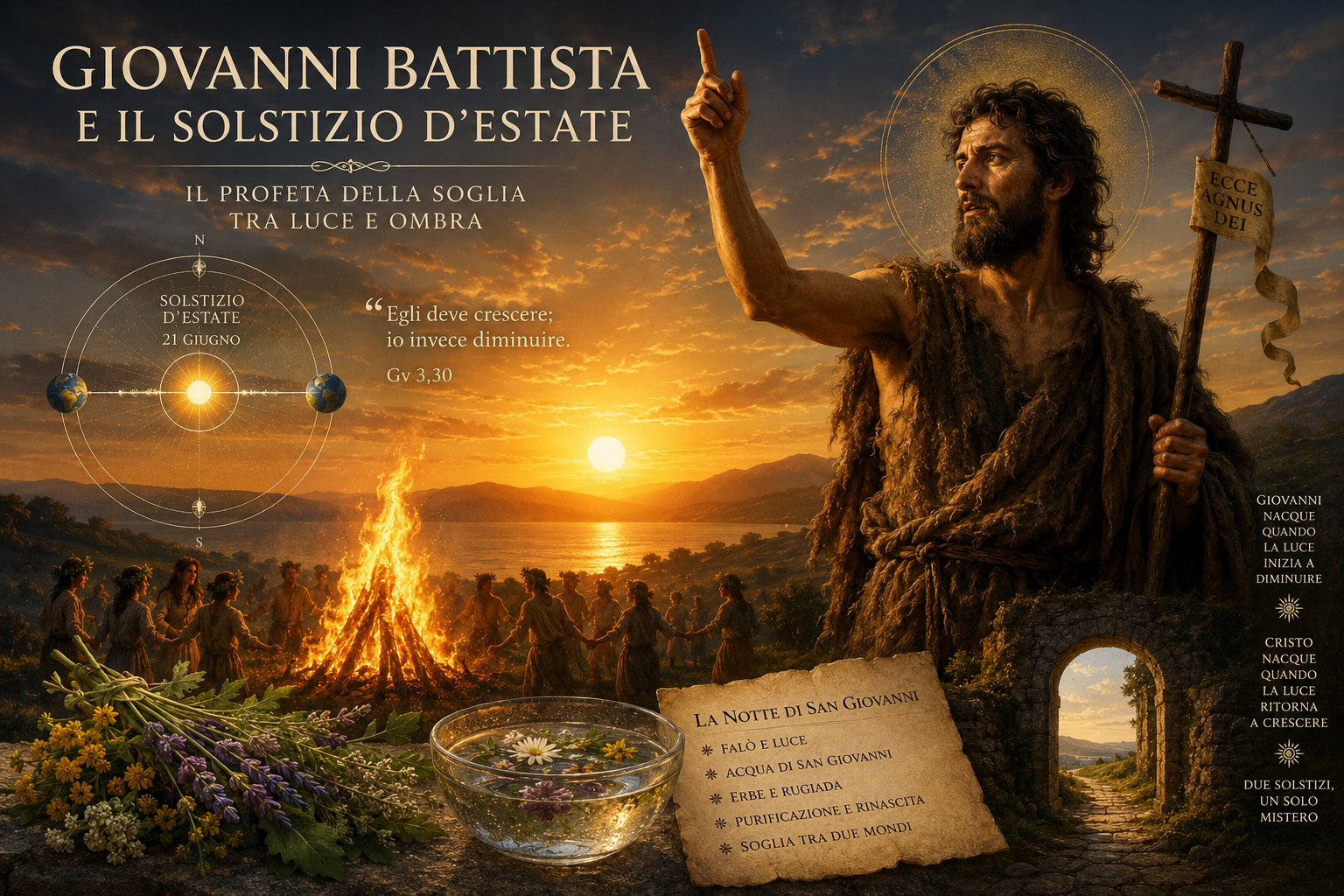 Giovanni Battista e il Solstizio d’Estate: il profeta della soglia tra luce e ombra