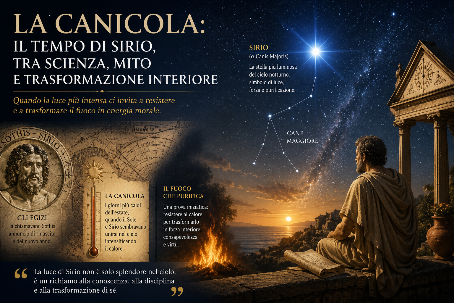 La canicola: il tempo di Sirio tra astronomia, mito e trasformazione interiore