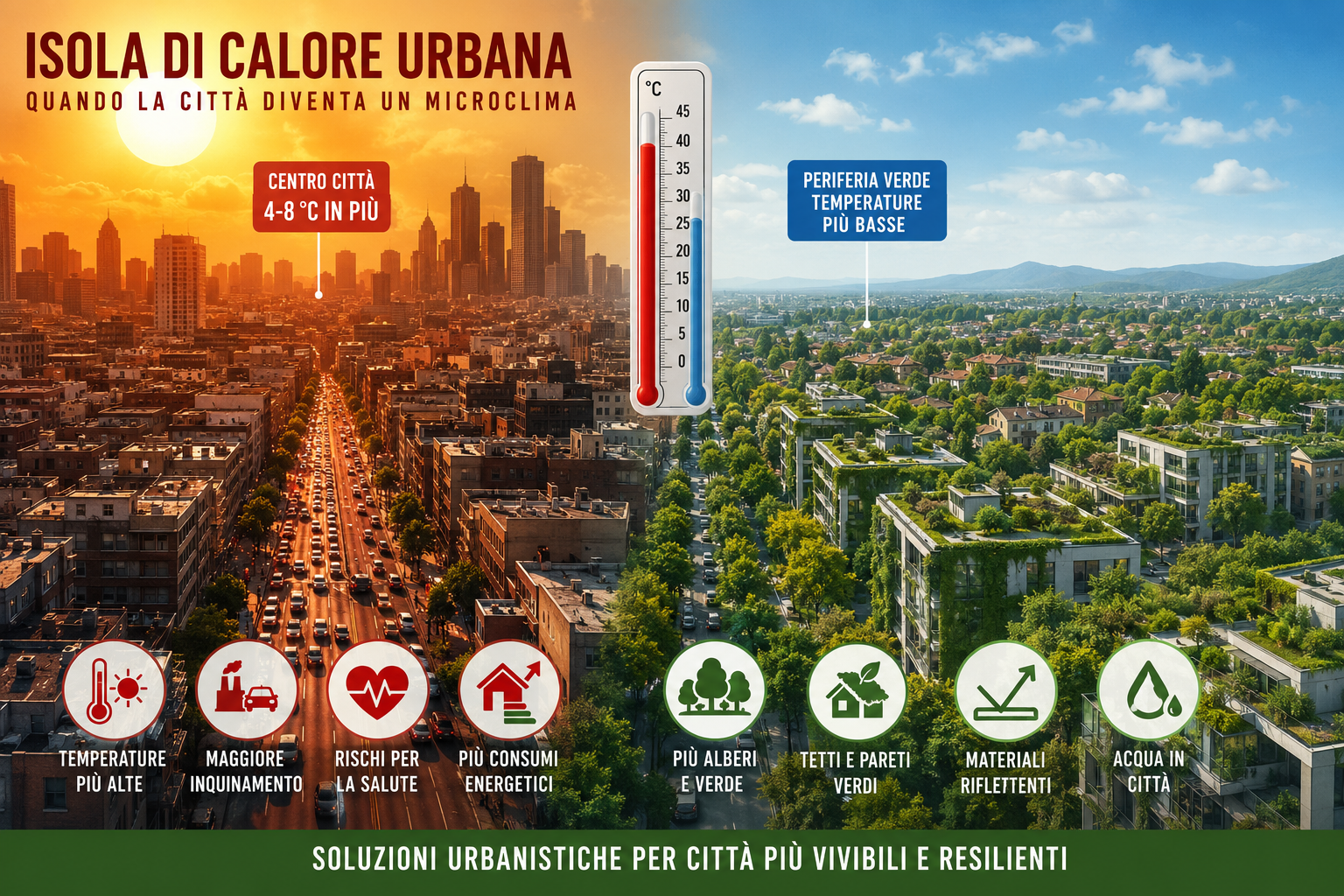 Le isole di calore urbane: quando la città diventa un microclima