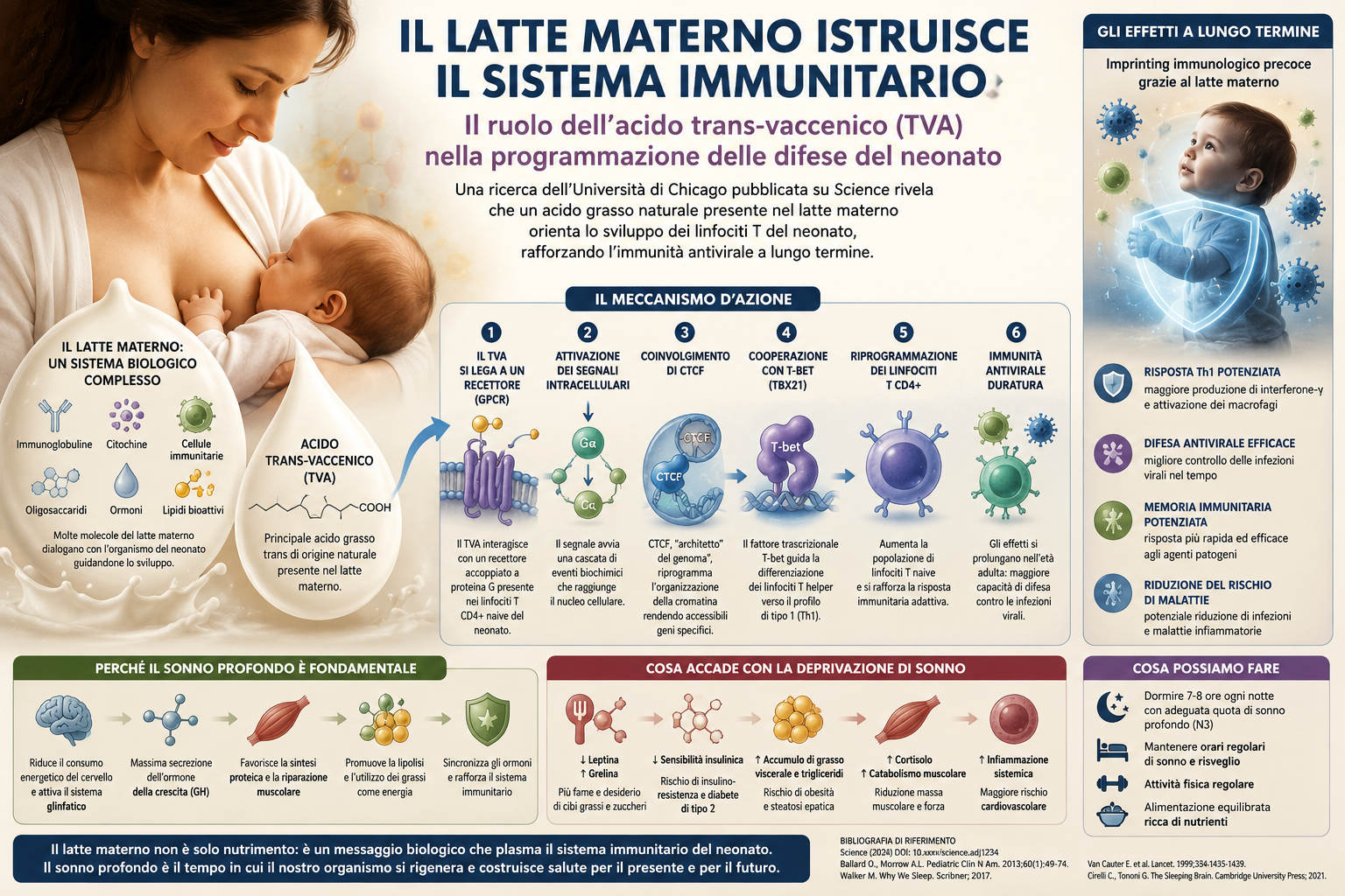 Il latte materno istruisce il sistema immunitario: il ruolo dell’acido trans-vaccenico nella programmazione delle difese del neonato