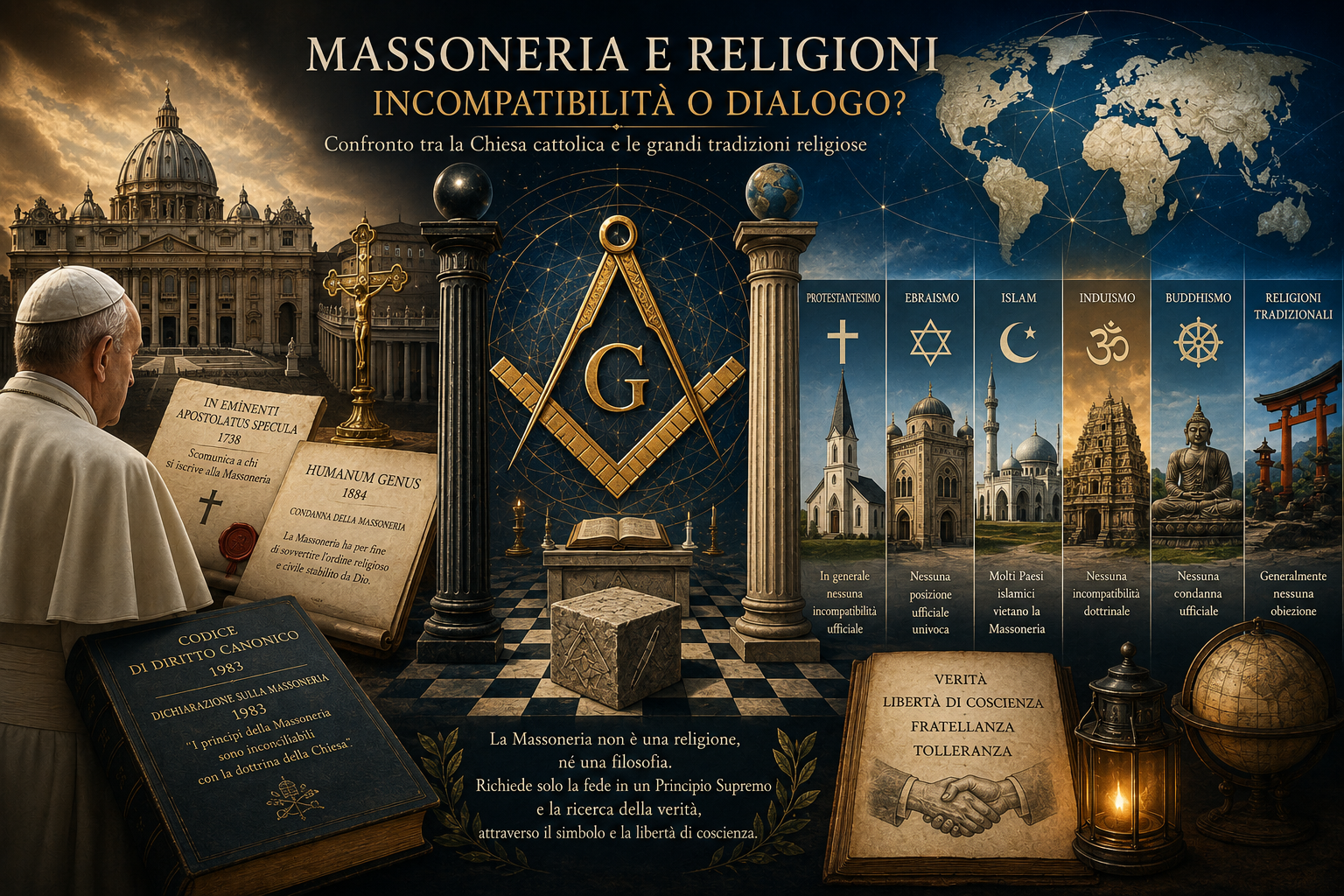 Massoneria e religioni: una incompatibilità universale? Il caso della Chiesa cattolica e il confronto con le grandi tradizioni religiose