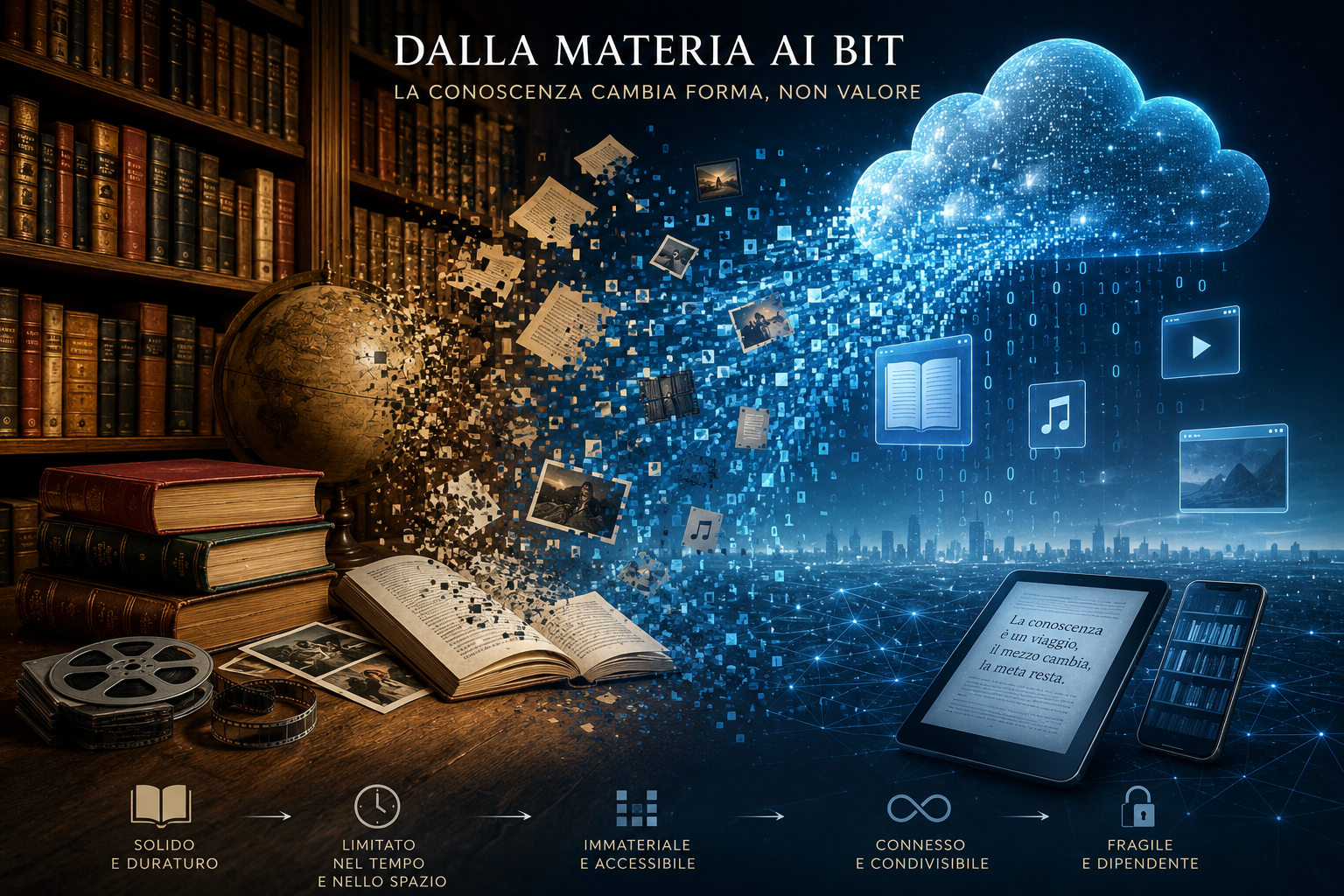 Dal libro allo streaming: la smaterializzazione della cultura nell’era digitale