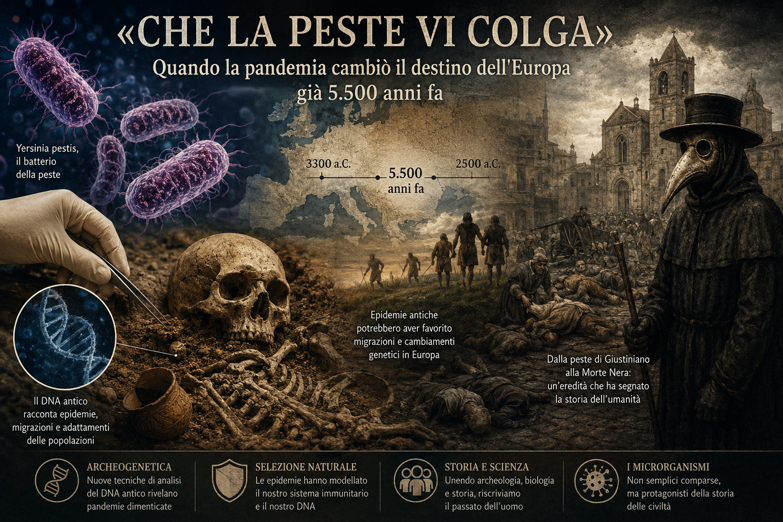 «Che la peste vi colga». Quando la pandemia cambiò il destino dell’Europa già 5.500 anni fa