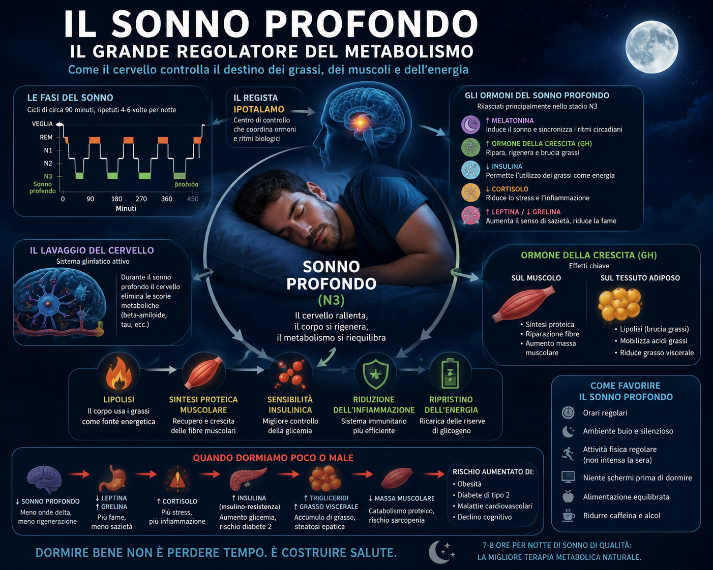Il sonno profondo: il grande regolatore del metabolismo