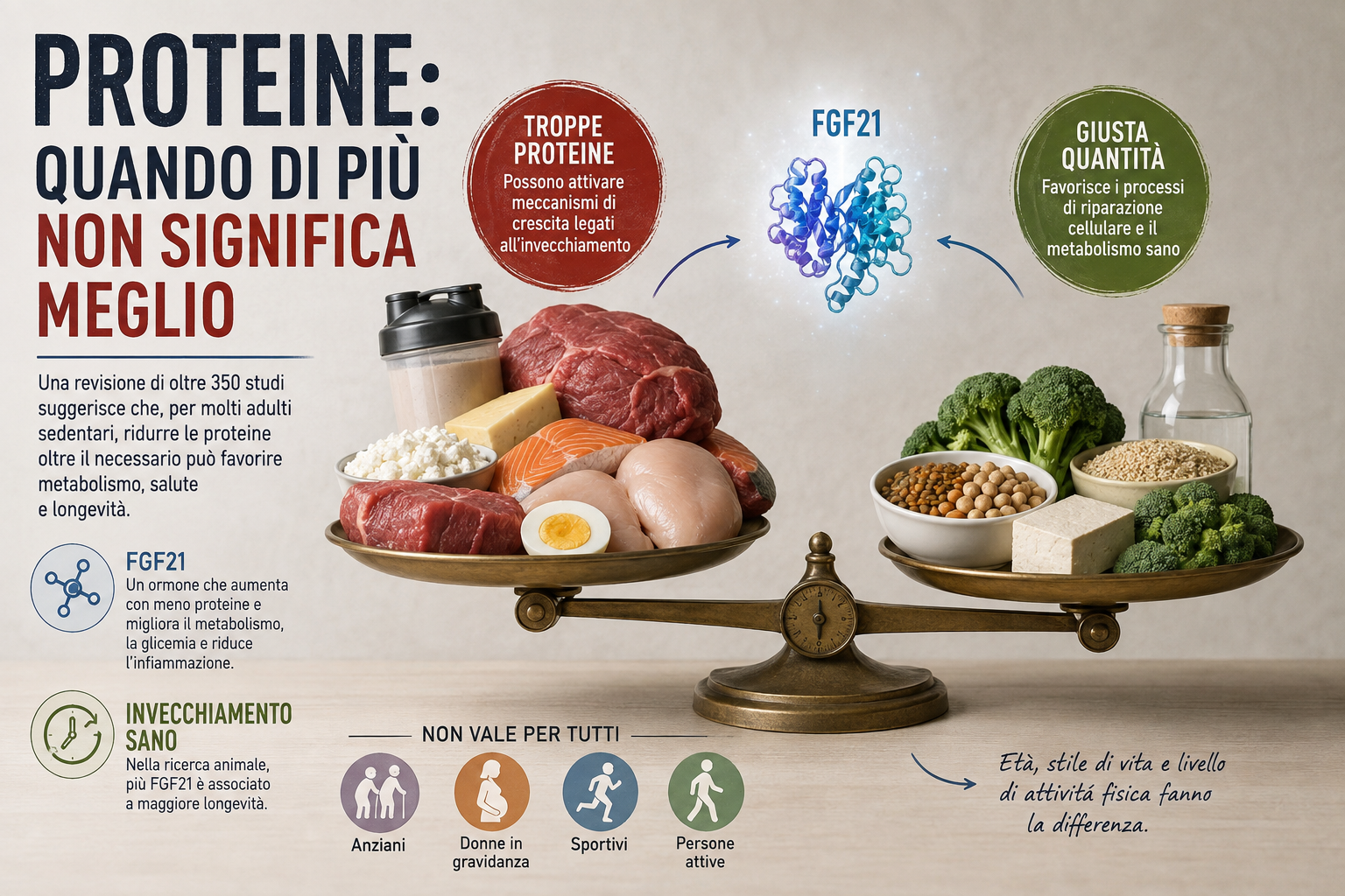 Proteine: quando di più non significa meglio