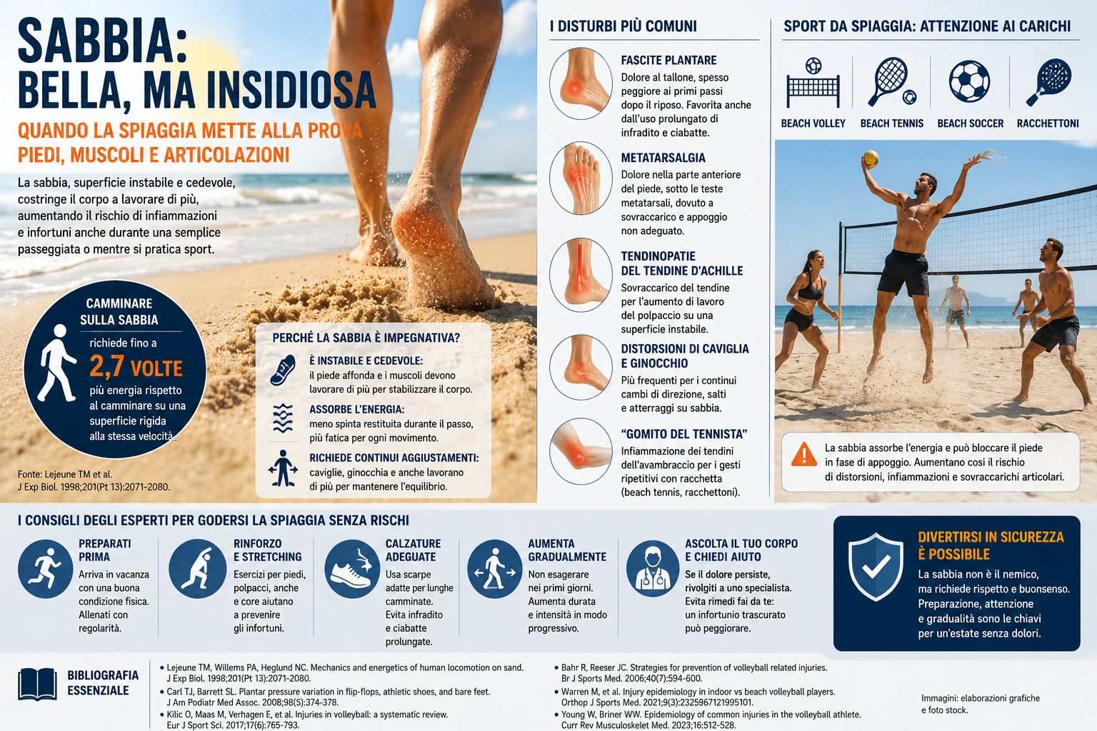 Camminare sulla sabbia fa davvero bene? Quando la spiaggia mette alla prova piedi e articolazioni