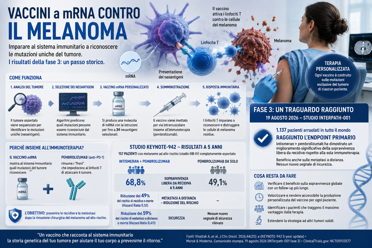 Vaccini a mRNA contro il melanoma: dalla promessa alla prova clinica
